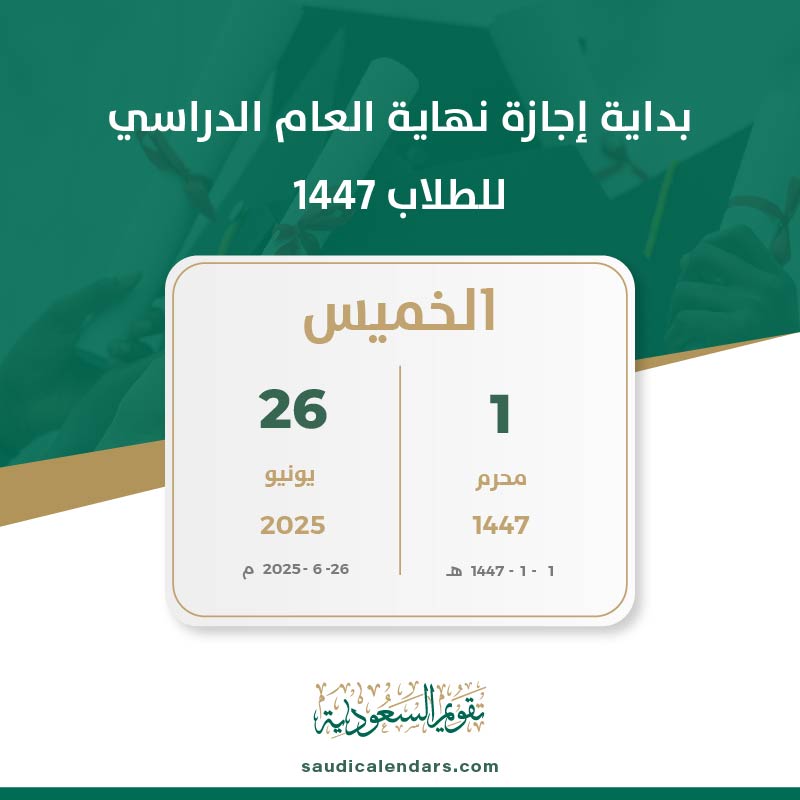 اجازات السعودية 1447: دليل شامل للإجازات والفعاليات